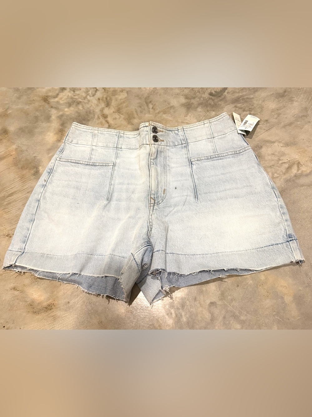 Maurices Light Wash High-Rise Denim Shorts